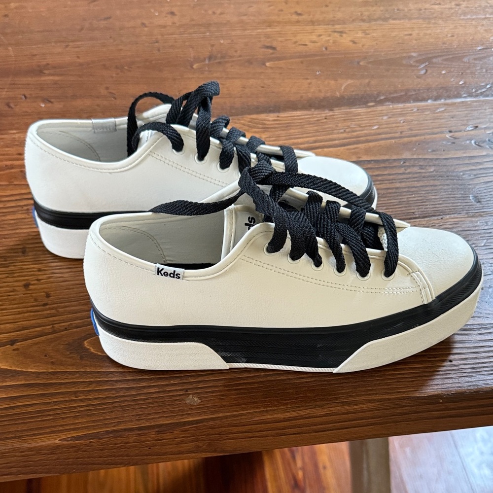 Keds White and Black Sneakers